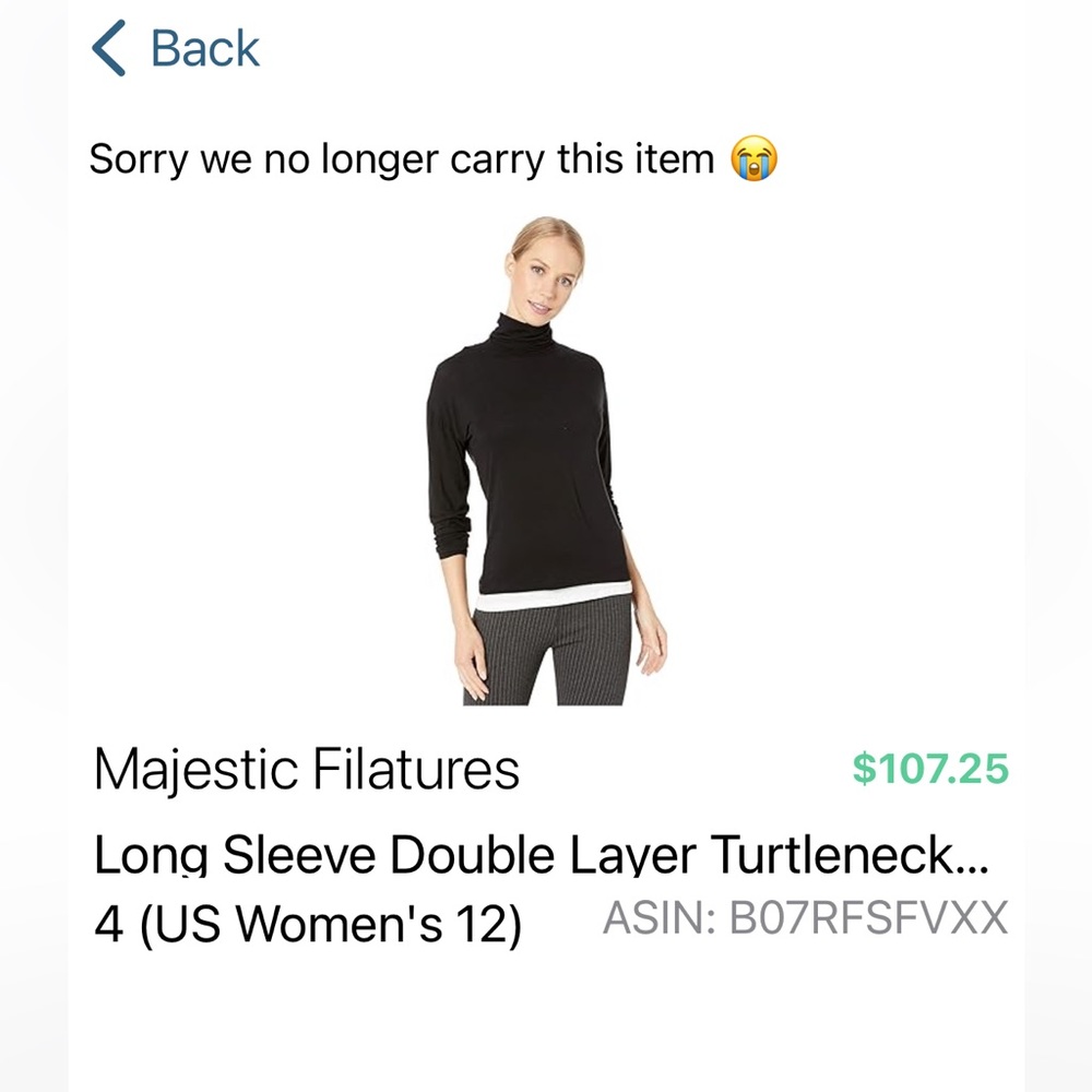 Super soft double layer turtleneck in a size 4 (12) by Majestic Filatures